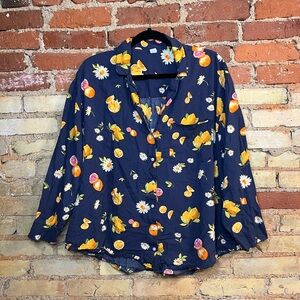 Only Navy Button Down Shirt